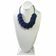 Handmade Cotton Necklace ~ Royal Blue - ARGUA