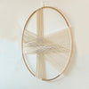 Nordic Style Simple Golden Hoop Cotton Woven Tapestry Pendant - ARGUA