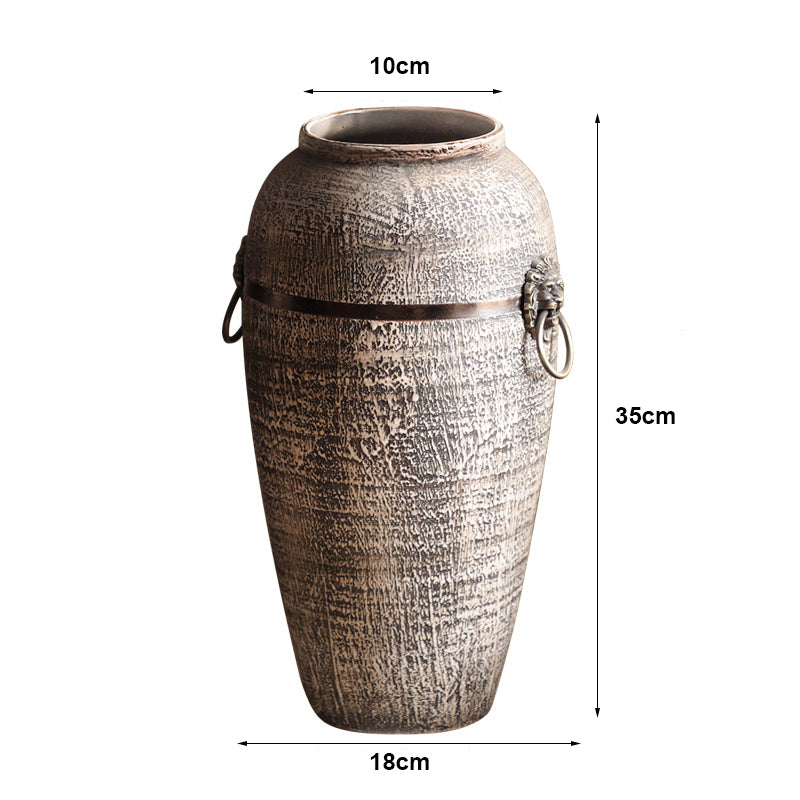 Ceramic Dried Flower Vase - Embracing Modern Retro Elegance - ARGUA