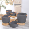 Storage Bucket To Organize Storage Dirty Clothes Basket - Black - ARGUA