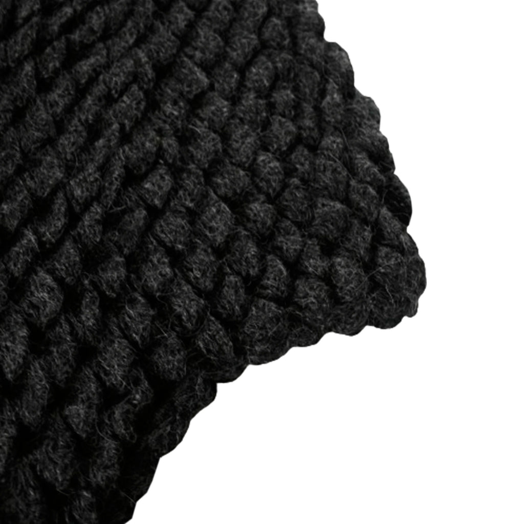 100% Baby Alpaca Chullo Hat in  Black - One Size - ARGUA