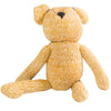 100% Cotton Bear Rag Plush Animal Toy ~ Lt Yellow/Beige - ARGUA
