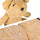 100% Cotton Bear Rag Plush Animal Toy ~ Lt Yellow/Beige - ARGUA