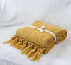 Natural 100% Cotton Throw with Nordic Charm - ARGUA