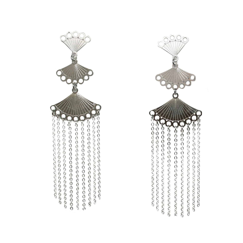 PRINCESA INCA 925 Silver Earring ~ Pachakusi Jewelry - ARGUA