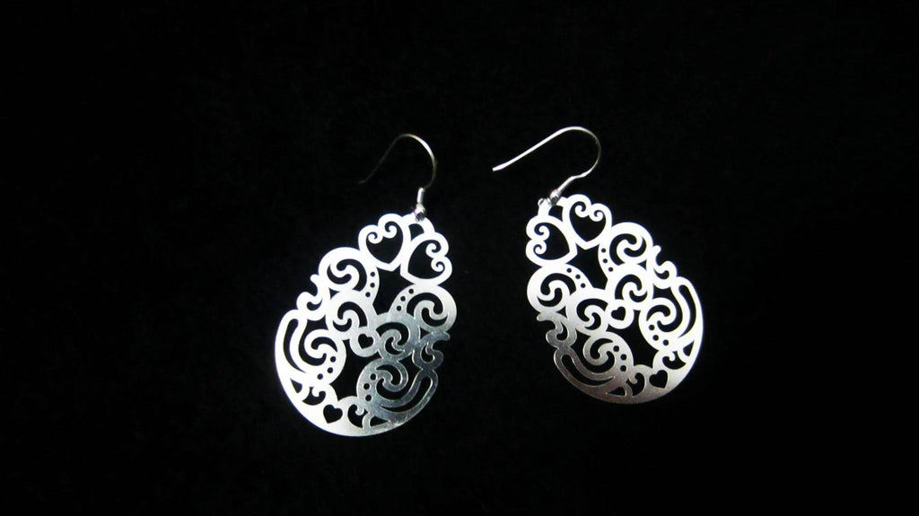 PRINCESA INCA 925 Silver Earrings ~ Libiak Jewelry - ARGUA