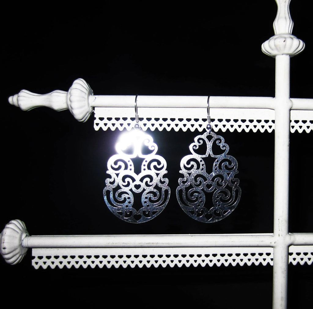 PRINCESA INCA 925 Silver Earrings ~ Libiak Jewelry - ARGUA