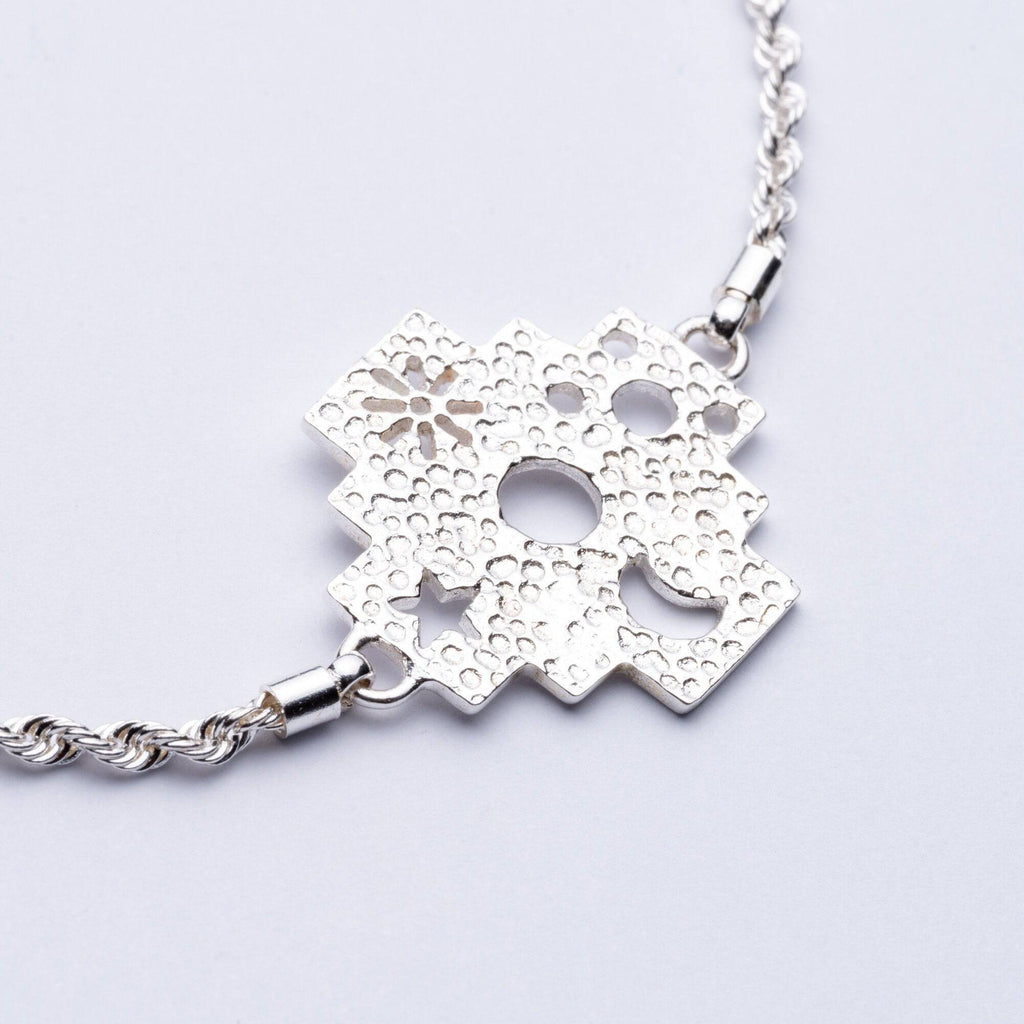 PRINCESA INCA 950 Silver Bracelet ~ Andean Cross Jewelry - ARGUA