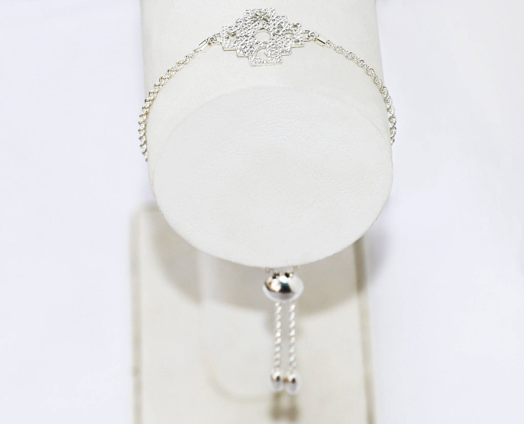 PRINCESA INCA 950 Silver Bracelet ~ Andean Cross Jewelry - ARGUA