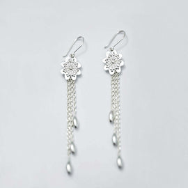 PRINCESA INCA 950 Silver Earrings ~ Andean Clover Jewelry - ARGUA