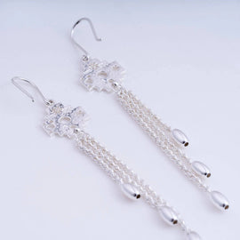 PRINCESA INCA 950 Silver Earrings ~ Andean Cross Jewelry - ARGUA