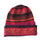 Alpaca Blended Beanie Hat with Andean Design - Red,  One Size - ARGUA