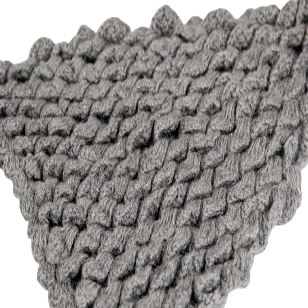 100% Baby Alpaca Chullo Hat in Silver Gray - One Size - ARGUA