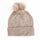 100% Baby Alpaca Beanie Hat in Beige - One Size - ARGUA