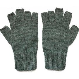 Alpaca Fingerless Gloves - Emerald Green (S) - ARGUA