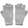 Alpaca Fingerless Gloves - Silver Gray (S) - ARGUA
