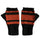 Unique 100% Alpaca Fingerless Gloves - Black / Terracotta - ARGUA