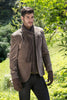 Hand Knit 100% Baby Alpaca Scarf for Women - Brown - ARGUA