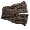 Hand Knit 100% Baby Alpaca Scarf for Women - Brown - ARGUA