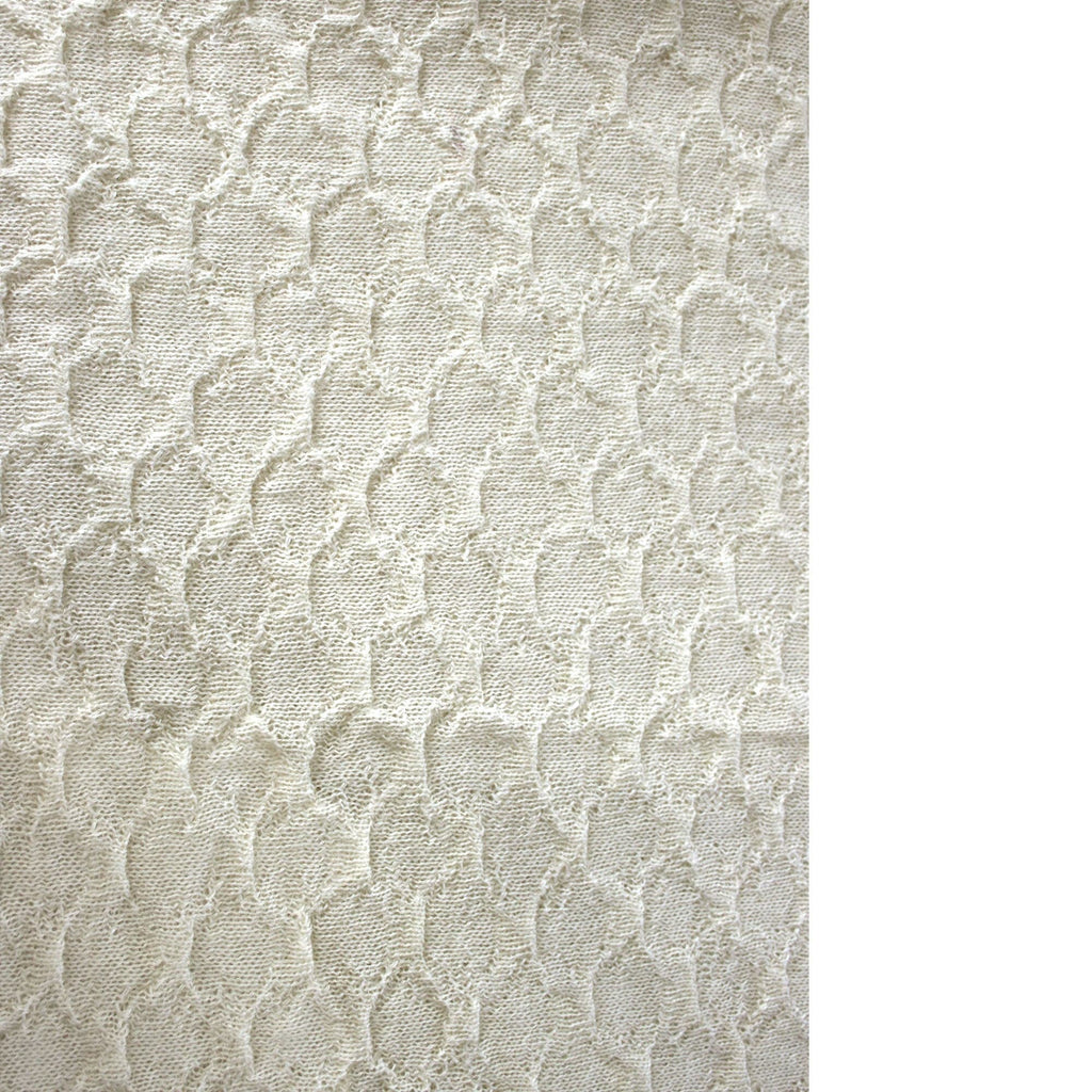 Infinity 100% Baby Alpaca Knitted Scarf - Wrap for Women - Off-White - ARGUA