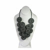 Handmade Alpaca Necklace Jewelry ~ Gray - ARGUA
