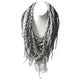 Handmade Cotton Necklace ~ Silver - ARGUA