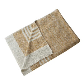 100% Cotton Baby Blanket ~ Lt Yellow/Cream - ARGUA