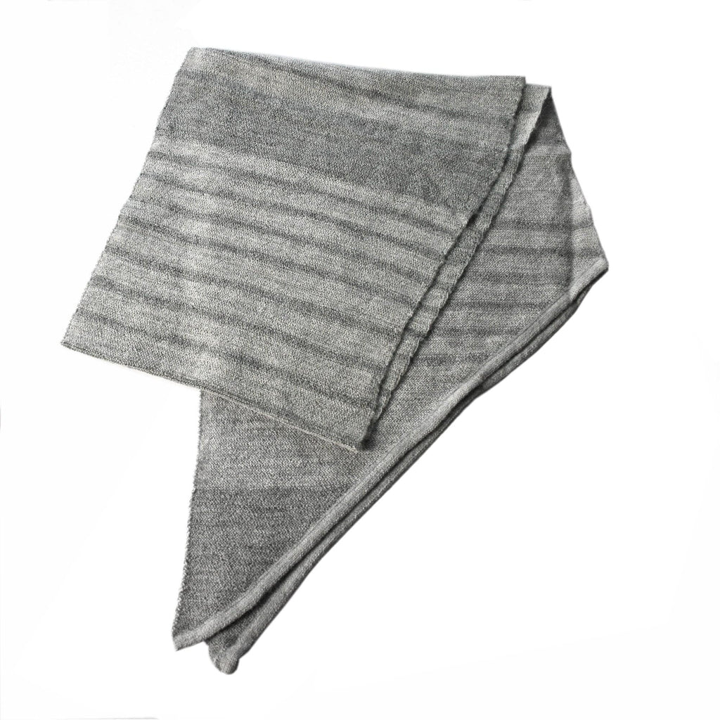 Triangle 100% Baby Alpaca Scarf - Gray - ARGUA