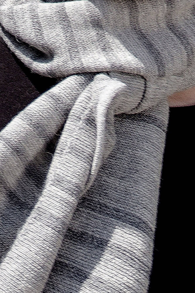 Triangle 100% Baby Alpaca Scarf - Gray - ARGUA